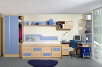 dormitorio juvenil haya-azul Humanes