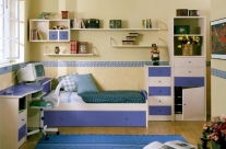 dormitorio juvenil pino dkp-azul Humanes
